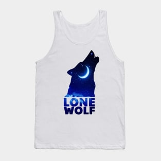 Lone wolf night Tank Top